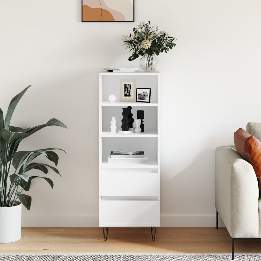 Weißes Highboard 40x36x110 cm
