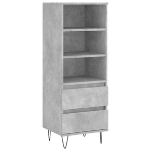 Betongraues Highboard 40x36x110 cm