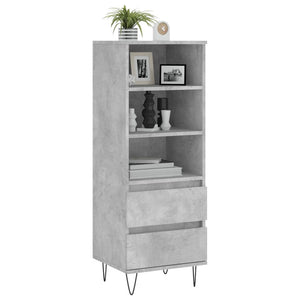 Betongraues Highboard 40x36x110 cm