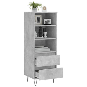 Betongraues Highboard 40x36x110 cm