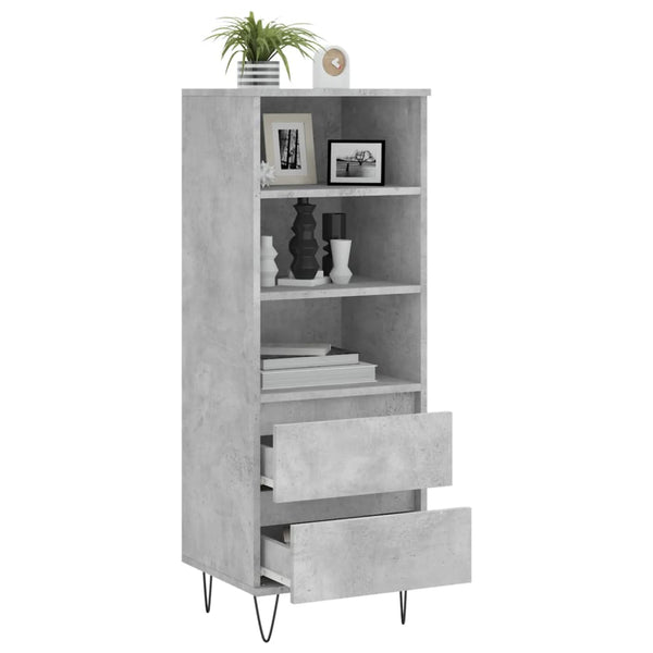 Betongraues Highboard 40x36x110 cm