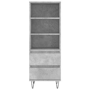 Betongraues Highboard 40x36x110 cm