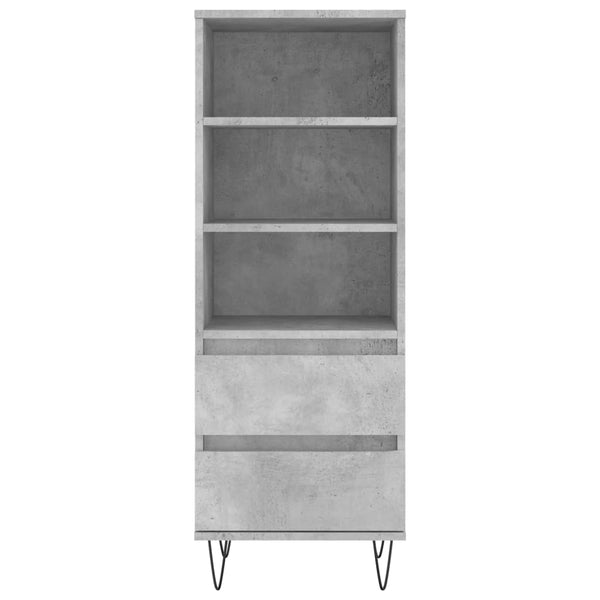 Betongraues Highboard 40x36x110 cm