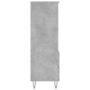 Betongraues Highboard 40x36x110 cm