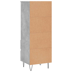 Betongraues Highboard 40x36x110 cm