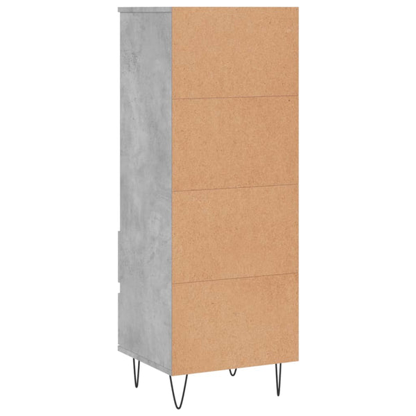 Betongraues Highboard 40x36x110 cm