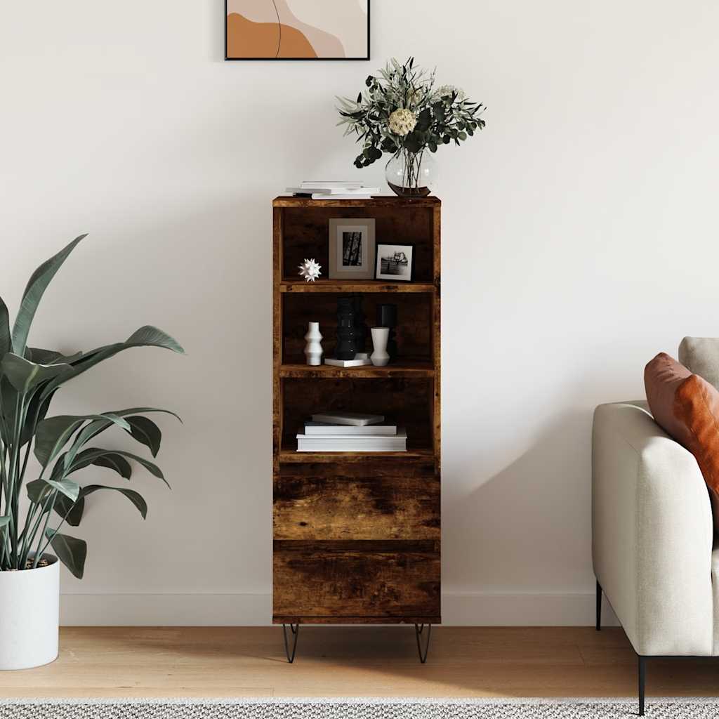 Highboard Räuchereiche 40x36x110 cm