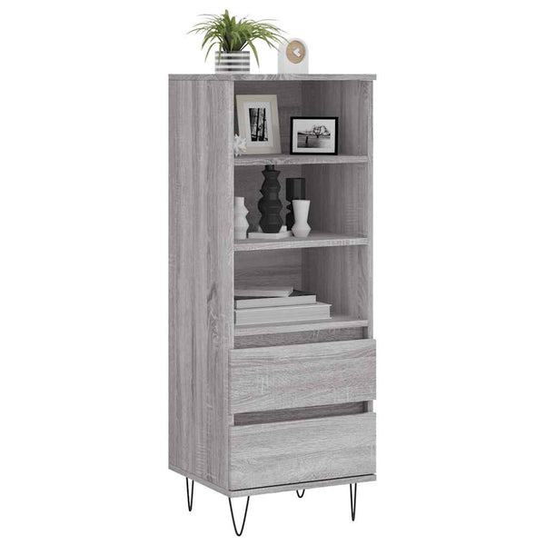 Highboard Grau Sonoma 40x36x110 cm