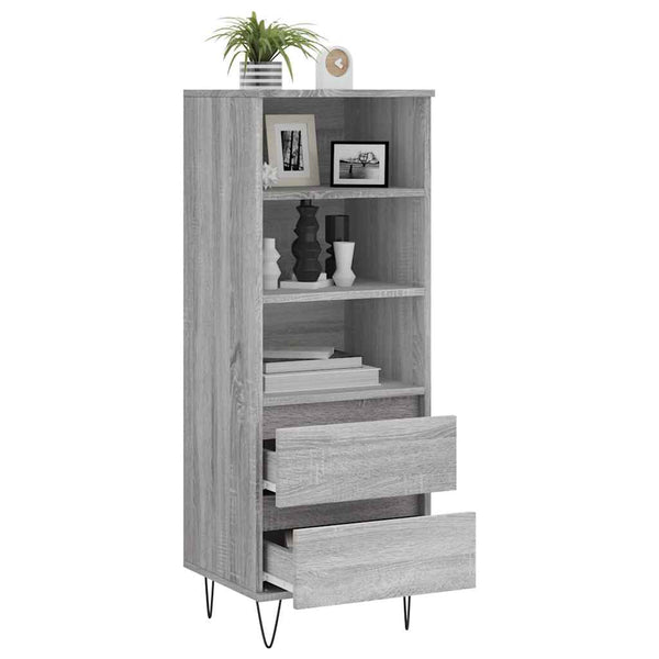 Highboard Grau Sonoma 40x36x110 cm