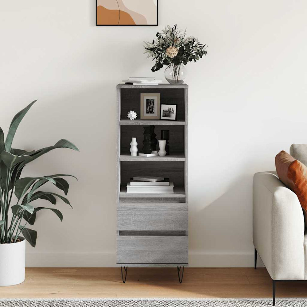 vidaXL Sideboard Grey Sonoma 40x36x110 cm Engineered Wood