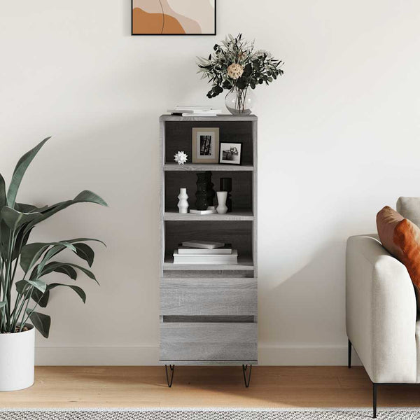 Highboard Grau Sonoma 40x36x110 cm