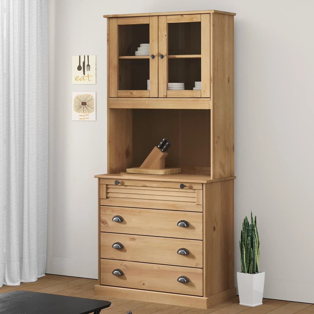 Highboard VIGO Kiefer Massivholz 80x176 cm