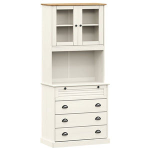 Highboard VIGO Weiß Kiefer Massivholz 80x176cm