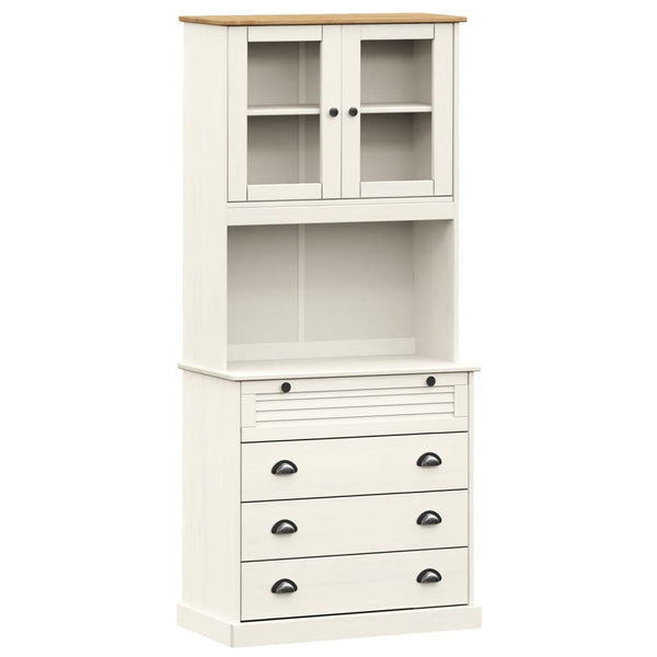 Highboard VIGO Weiß Kiefer Massivholz 80x176cm