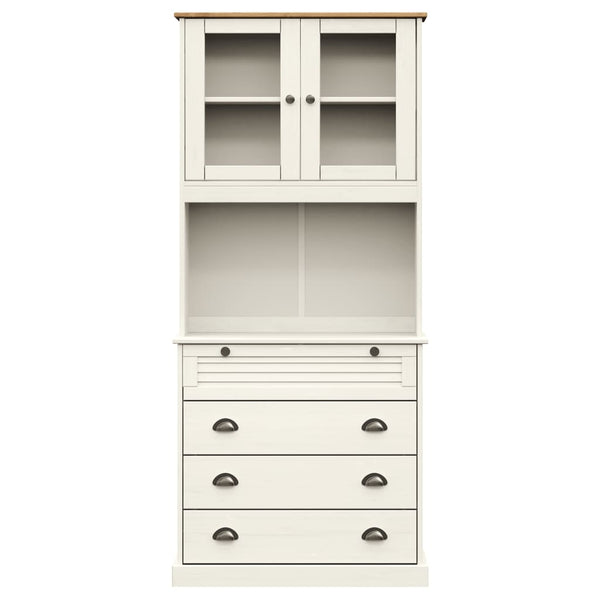 Highboard VIGO Weiß Kiefer Massivholz 80x176cm