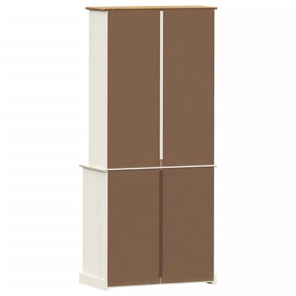 Highboard VIGO Weiß Kiefer Massivholz 80x176cm