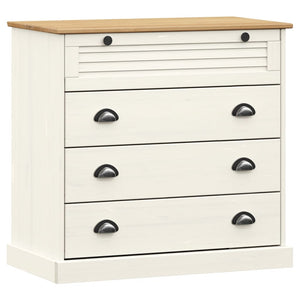 Highboard VIGO Weiß Kiefer Massivholz 80x176cm