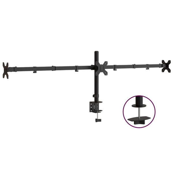 Tischhalterung für 3 Monitore, VESA 75/100 mm
