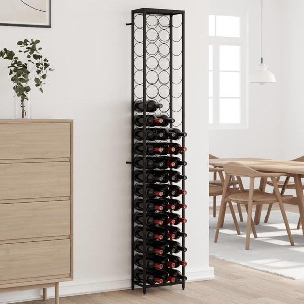 Weinregal für 57 Flaschen, Schwarz