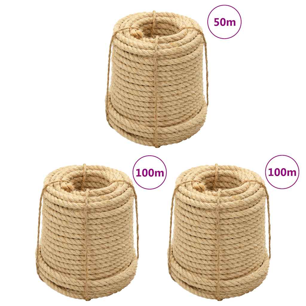 vidaXL Cordes de sisal 3 pcs 14 mm