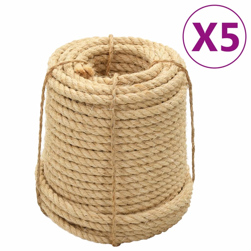 Sisalseile 20 mm, 100 m, 5er-Pack