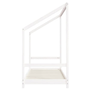 vidaXL Kids Bed White 2x(80x200) cm Solid Pine Wood