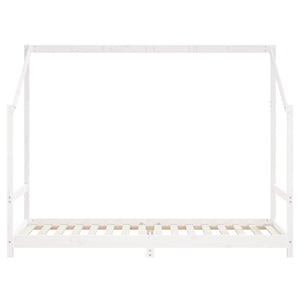 vidaXL Kids Bed White 2x(80x200) cm Solid Pine Wood