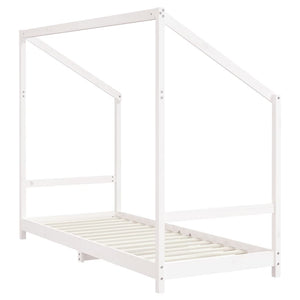 vidaXL Kids Bed White 2x(80x200) cm Solid Pine Wood