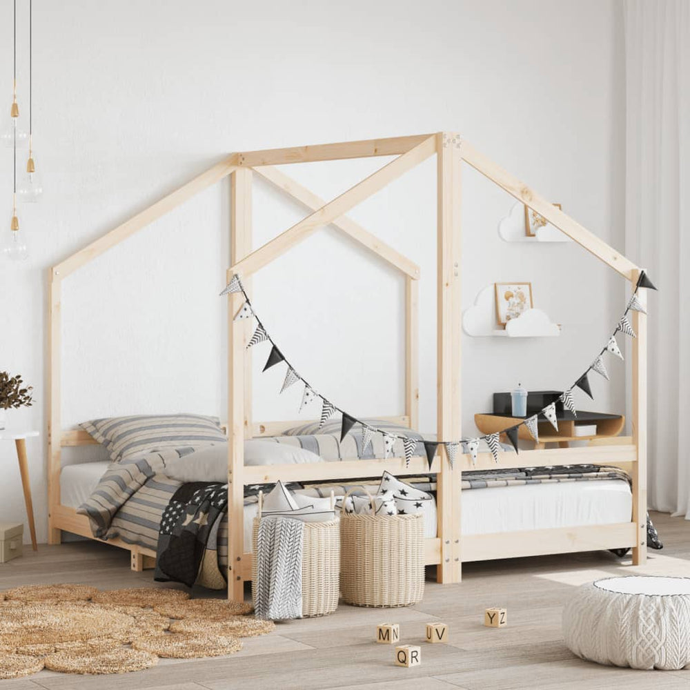 Kinderbett 80x160 cm Kiefer Massivholz