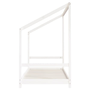 vidaXL Lit enfant blanc 2x(90x190) cm Bois de pin massif