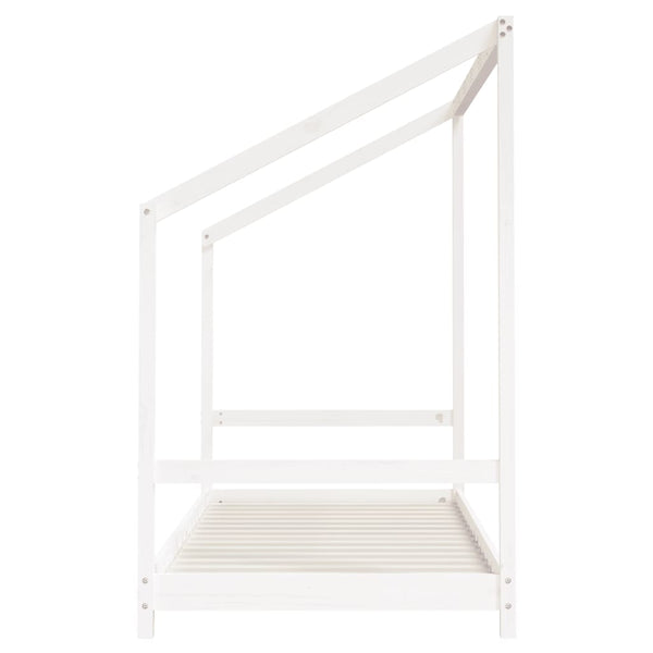 vidaXL Lit enfant blanc 2x(90x190) cm Bois de pin massif