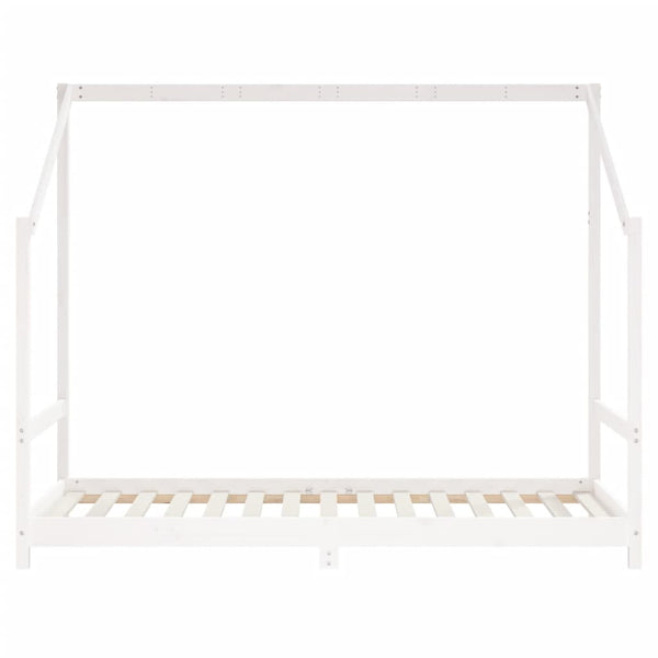 vidaXL Lit enfant blanc 2x(90x190) cm Bois de pin massif