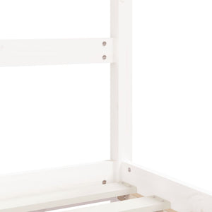 vidaXL Lit enfant blanc 2x(90x190) cm Bois de pin massif