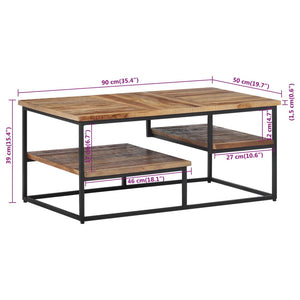Couchtisch Teakholz 90x50 cm