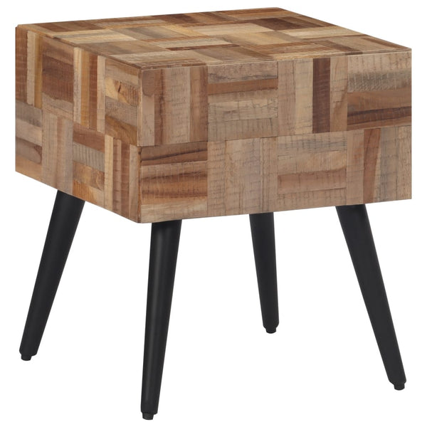 Beistelltisch 40x40 cm Recyceltes Teakholz
