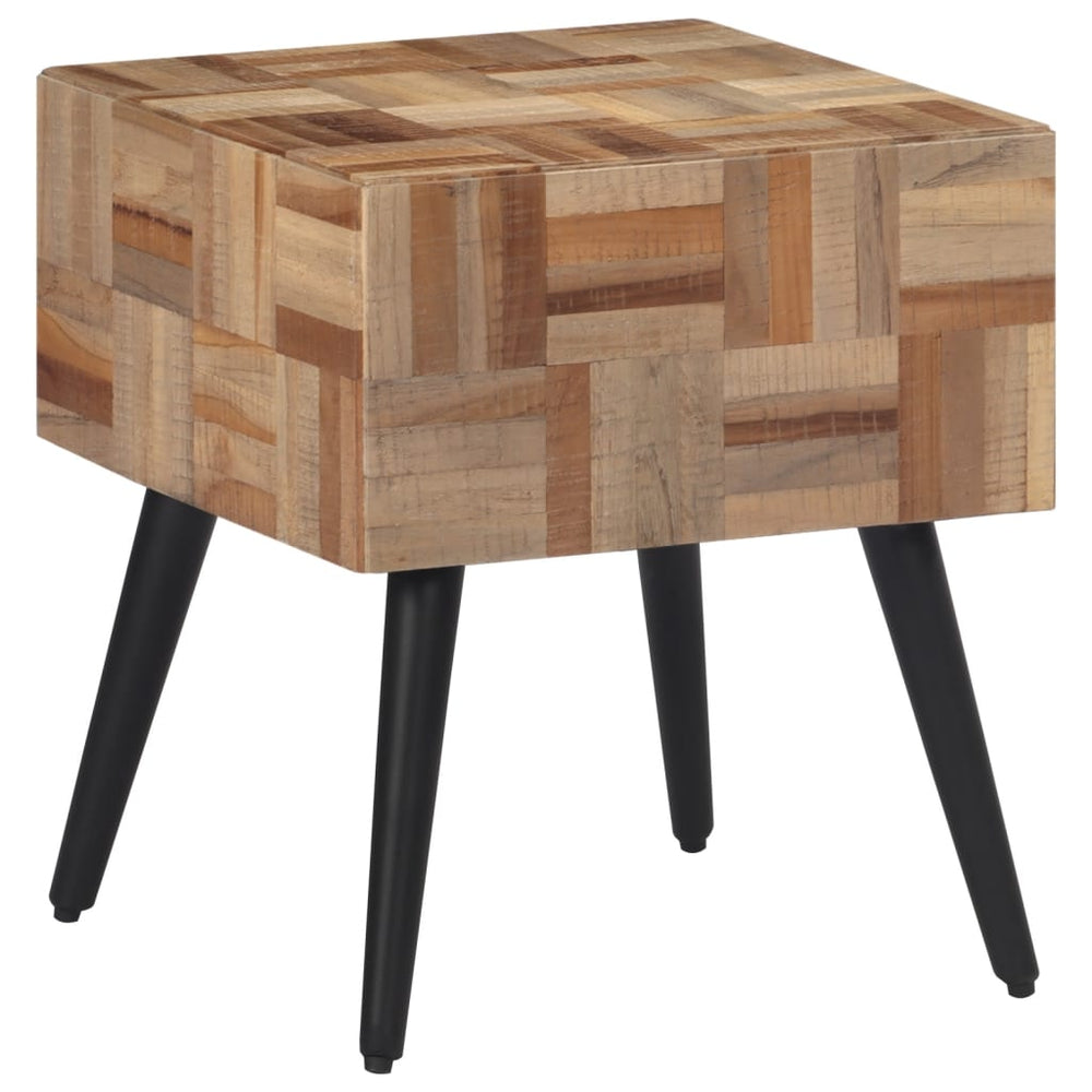 Beistelltisch 40x40 cm Recyceltes Teakholz