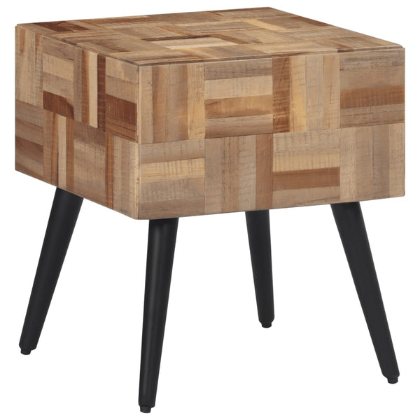 Beistelltisch 40x40 cm Recyceltes Teakholz