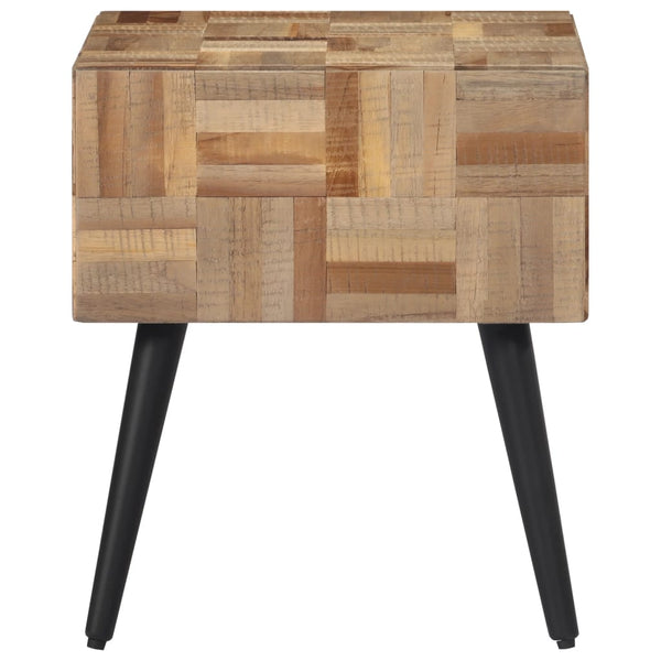 Beistelltisch 40x40 cm Recyceltes Teakholz