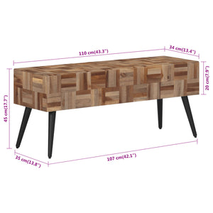 Teak Sitzbank 110 cm