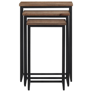 Satztische 3er Set Teak Massivholz