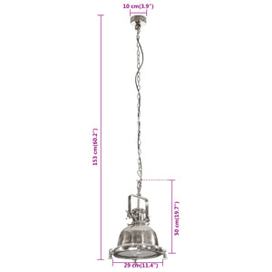 vidaXL Suspension 29x29x153 cm Aluminium