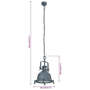 vidaXL Suspension 34x34x146 cm Aluminium