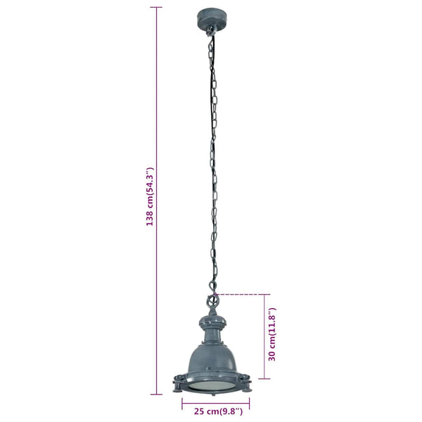 Aluminium Pendelleuchte, 138 cm