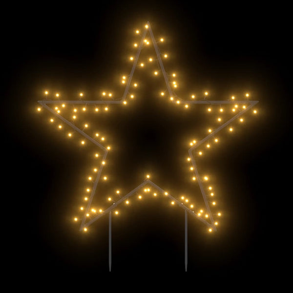 vidaXL Étoile de Noël avec piquets de sol et 115 LED 85 cm