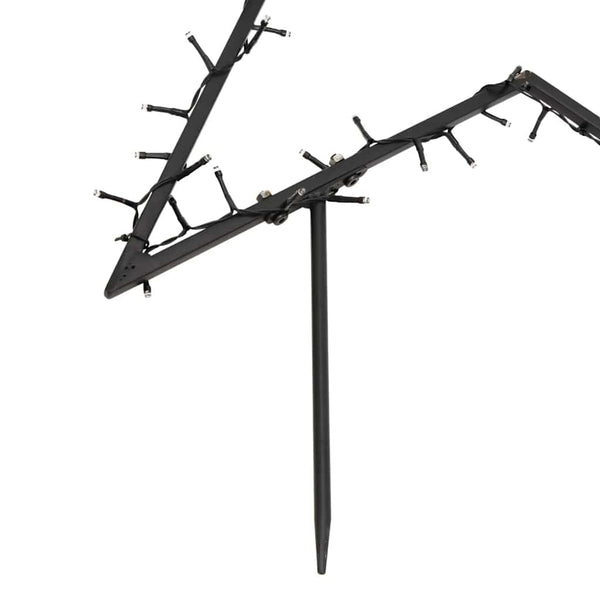 vidaXL Étoile de Noël avec piquets de sol et 115 LED 85 cm