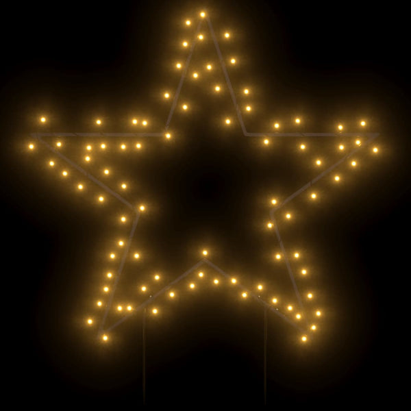 Weihnachtsstern mit 80 LEDs & Erdspießen