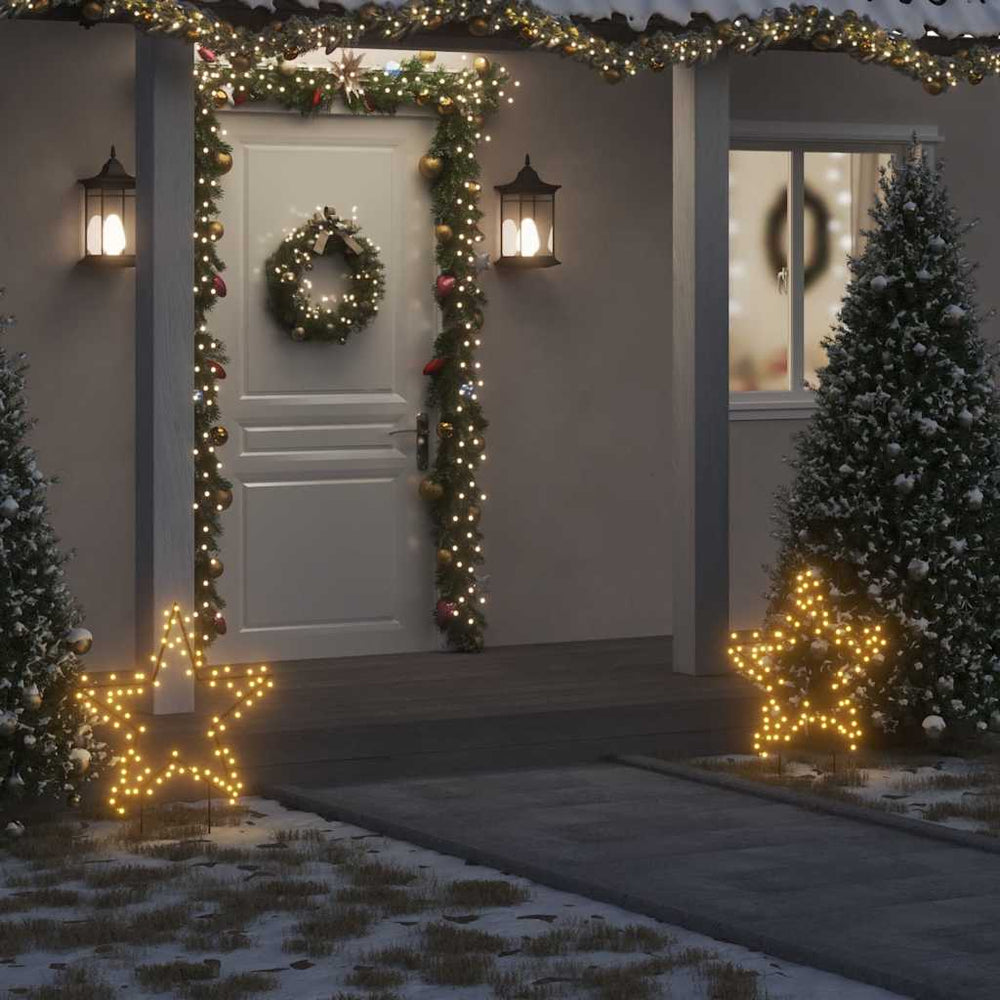 Weihnachtsstern mit 80 LEDs & Erdspießen