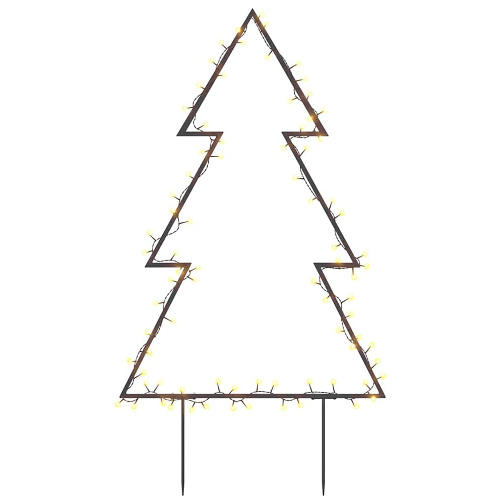 Weihnachtsbaum mit Erdspießen 60cm, 80 LEDs