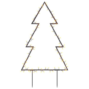 Weihnachtsbaum mit Erdspießen 60cm, 80 LEDs
