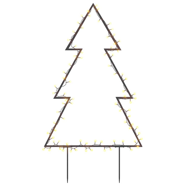 Weihnachtsbaum mit Erdspießen 60cm, 80 LEDs